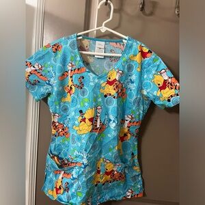 Disney Winnie the Pooh & Tigger Scrub Top